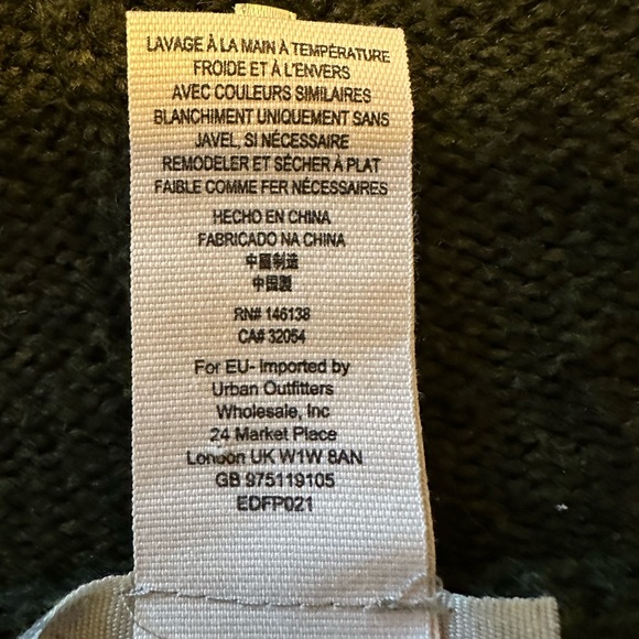 FREE PEOPLE Women’s Hooded & Belted Kimono Sweater/Duster Green One Size - Picture 13 of 13